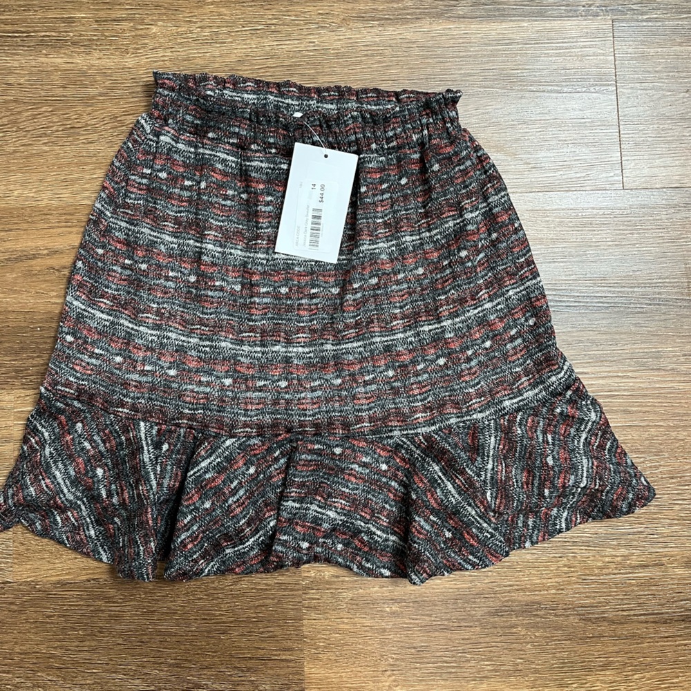 (NWT $44) Area Code 407 Girl Tweed Skirt Size 14